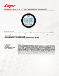Thumbnail of document Data Sheet - DHC Digihelic Differential Press. Controller